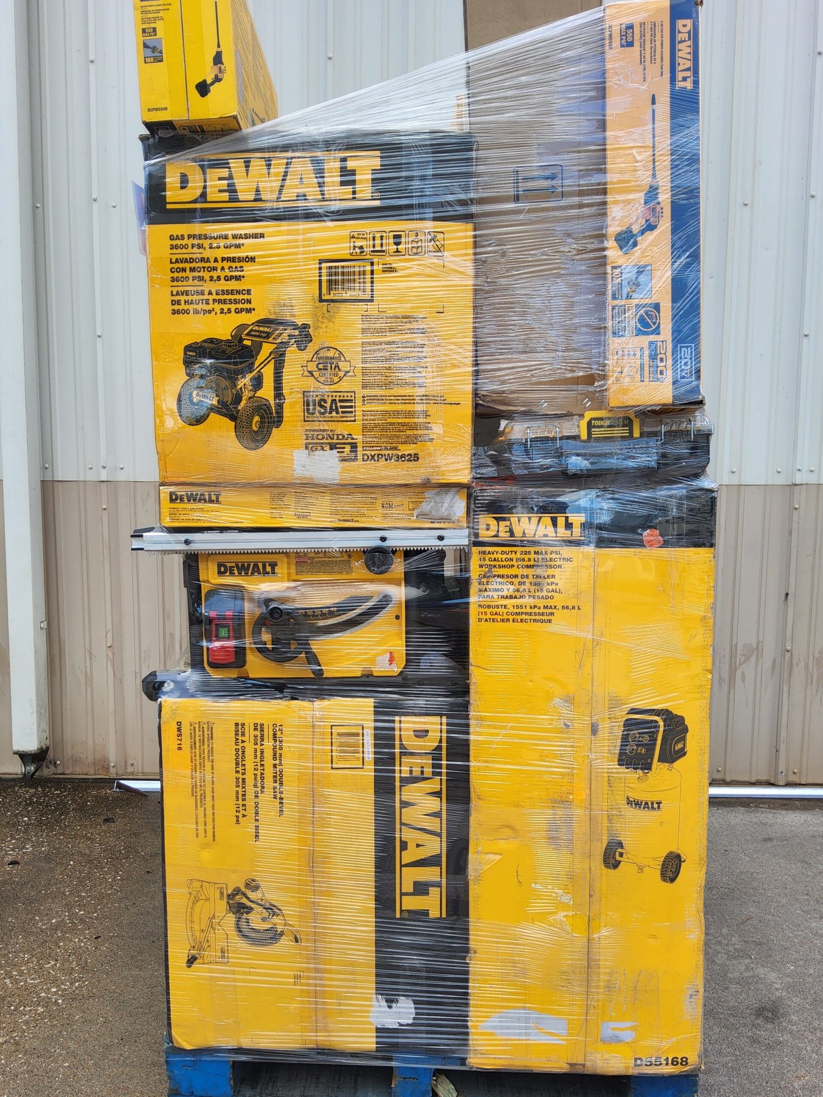 pallets de herramientas eléctricas DeWalt en México