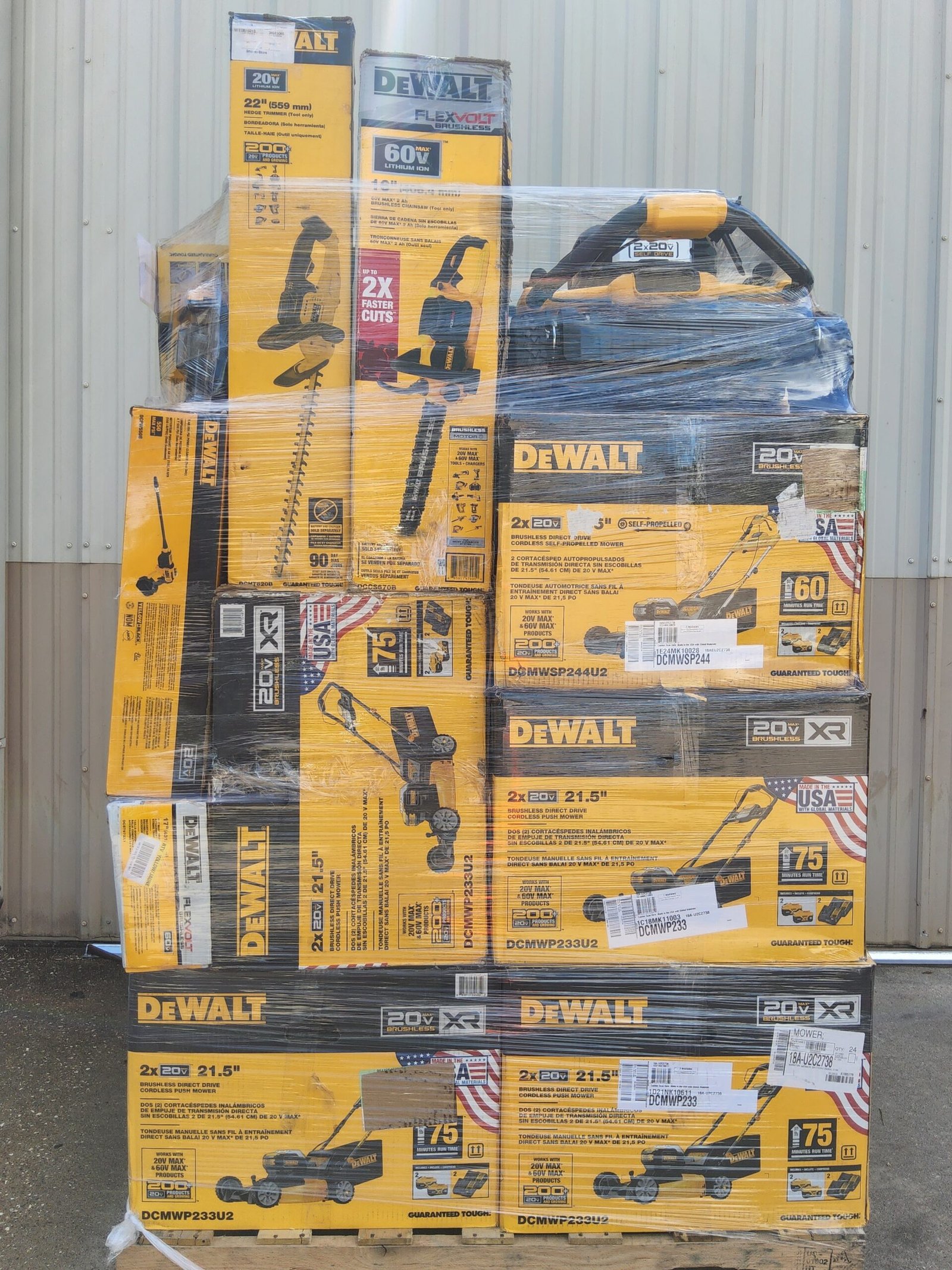 pallets de herramientas DeWalt en liquidación en México
